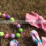 2015 Easter Romper Baby Romper With Tutu Dress Sleeveless With Matching Headband and Necklace Set thumbnail-4