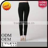 Fashionable Cheap Casual Black Women Tight Pants thumbnail-1