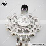Tassel Silver Decorative Ornaments Clip On Rhinestones Metal Shoe Clip for Wedding Shoe Accessories thumbnail-3