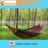 Outdoor Portable Fabric Hammock Stripe Hammock Canvas Hammock thumbnail-1