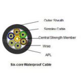Six-core Waterproof Fiber Optic Cable