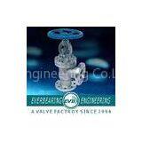 Longer Service Life Water Angle Type Globe Valve, High Performance Manual Stainless Steel Cast Iron thumbnail-1