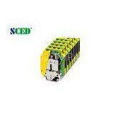 Rail Mounted Terminal Blocks , 15.2mm Rail Terminal Connectors