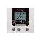 FCU Digital LCD Fan Coil Thermostat With Blue Backlight , 86x86x23mm