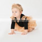 2017 new baby romper1-2 years old pettiskirt tutu sets, romper with headband with tutus ,first birthday outfit