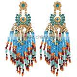 XP-TE-2131 Woman Design Earing 2017 Seed Bead Tassel Earring thumbnail-2