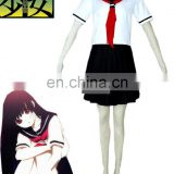 Rose team-Free Shipping Hell Girl Enma Ai Summer School Girl Sailor Uniform Anime Sexy Halloween Carnival Costume