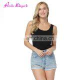 New Style Black Soft Organic Bamboo Hot Girl Sexy Women Cotton Camisole thumbnail-2