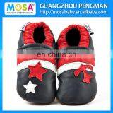 Toddler Boy Dark Blue Pre-walker Soft Sole Genuine Leather Shoes Star Pattern thumbnail-1