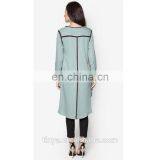 New Model Islamic Abaya Muslim Tunic Dress Tops Long Sleeve Islamic Ladies Blouse thumbnail-3