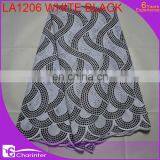 Afriacn Cheap Lace Fabric Cotton Lace Fabric Voile Lace thumbnail-5