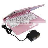 10.1 Inch Windows CE 7.0 OS Notebook Computer With WIFI and RJ45 Port, Support SD / MMC Card, CPU: VIA WM8850, 1.2GHZ(Pink) thumbnail-4