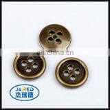 Round Shape 4 Holes Metal Button for Garments Custom Clothing Button thumbnail-3