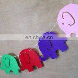 Multicolor Various Shapes Felt Bunting Garlands for Baby Room Art Nursery Decoration thumbnail-6