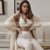 2020 New Arrivals Women Sexy V-Neck Sports Fitness Yoga Suit Ladies Yoga Two Piece Clothing Set Women Clothing Set thumbnail-5
