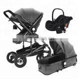 High Quality Foldable Baby Carriage / High Landscape Mother Baby Stroller 3 in 1 China / Inflaming Retarding Baby Pram thumbnail-3