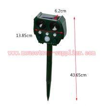 Outdoor Garden Yard Solar Powered Ultrasonic Bird Animal Induction Repeller With LED Light thumbnail-2