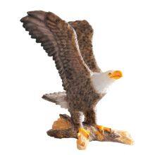 Custom Bald Eagle Figurine Home Office Decoration Eagle Animal Model Toy Soft Vinyl Wildlife Animal Action Figure Feng Shui thumbnail-1