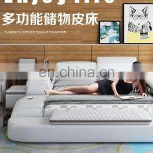 New Design Modern Furniture Multifunction Message Tatami Bed Smart Beds With Wireless Speaker Adjustable Wedding Bedding Room thumbnail-5