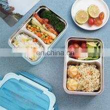 Top Selling Insulated Plastic Leakproof School Custom Bento Food Lunch Box Stainless Steel thumbnail-1