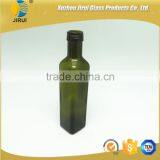 2016 250ml Square Shape Cobalt Green Olive Oil Glass Bottle /a Lot of Stock thumbnail-1