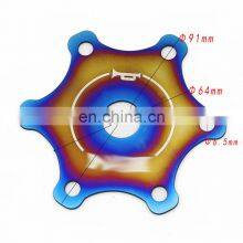 AOSU Universal Auto Car 6 Holes Baking Blue Steering Wheel Center Cap Cover With Bolts thumbnail-2