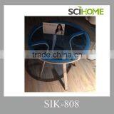 Cheap Good Quality Glass Top Metal Leg Hot Sale Coffee Table