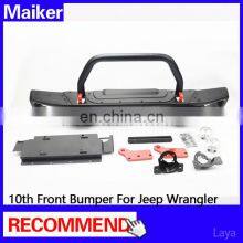 New Model 10th Anniversary Front Bumper With u Bull Bar for Jeep Wrangler jk off Road From Maiker thumbnail-3