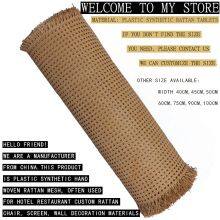 Natural Mesh Rattan Woven Material Indonesia Primary Color Real Imitation Rattan Octagonal Hexagonal Square Ceiling Veneer Decoration thumbnail-2