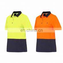 Custom Logo hi Vis Yellow Safety Polo Shirts Wholesale Workwear Uniform Work Safety Shirt thumbnail-1