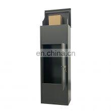 Home Use Steel Mailbox for Depositing Mail Checks Lockable Metal Stand Post Mailbox