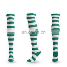 High Quality Cheap Cosplay Long Girls Women Stripe Thigh Over Socks Polyester Cotton Rainbow Sexy Striped Knee High Socks thumbnail-5