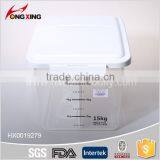 Transparent 15L Plastic Dry Food Container With Compartment thumbnail-1