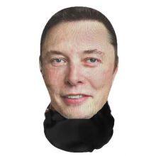 Celebrity Elon Musk Headscarf Mask Halloween Costume Funny Dress Up Party Cosplay Printing Mesh Masks thumbnail-1