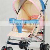 Double layers canopy umbrella stroller with reclining seat