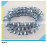 One Strand Square Shape Faceted Loose Crystal Beads 8*8 mm Strands of Glass Crystal Beads thumbnail-1