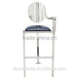 Modern Fashion Bar Outdoor Banquet Stainless Steel Bar Chair thumbnail-1