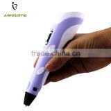 (Top Sale) Semi-automatic 3d Pen, 3d Art DIY Pen, Digital 3d Pen