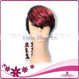 NEW ARRIVEL!!!! cheap synthetic hair wigs short hair machine made wig                        
                                                Quality Choice