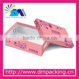 high quality custom print coated paper shoe box