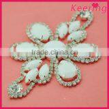 Fashion Shiny Crystal Embellishment With White Beads WRE-251 thumbnail-3