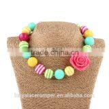 New Kids Necklace,Toddler BubbleGum Chunky Large Bead With Bracelet ,candy Color thumbnail-1