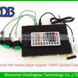 RDB 3D Network Hdd Media Player Support 1080P,Optical Coax, HDMI,RMVB.MKV,FLAC,H.264 DS009-51
