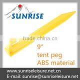 56712# 9" Yellow Plastic Tent Pegs Quality Choice thumbnail-6