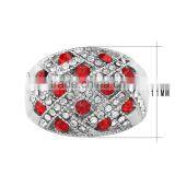 Factory Wholesale Less Than 1 Dollar Jewelry Zinc Alloy Full Jewelled Rose Gold Ring thumbnail-5