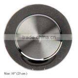 Black Charger Plate, Charger Tray, Wedding Charger Plate thumbnail-1