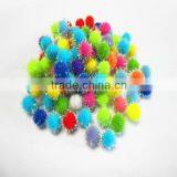 5mm Bright Pastel Multi 1" Glitter Pom poms