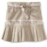 Print Belt Twill School Uniform Skirt thumbnail-1