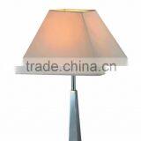 Briefness Decorative Generous Hotel Table Light With Square Base in Chrome and Warm Light Table Light