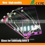 2.5D Titanium Alloy Color Tempered Glass Screen Protector Guard for Samsung Note 5 thumbnail-1